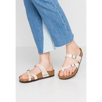 이스퀘어 2647148 Birkenstock 버켄스톡 마야리 - 티바 샌들 우아한 진주/화이트