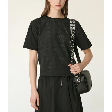 DKNY 시즌오프30%퍼포레이트 테크 블라우스 (DW2F1WBL103W)