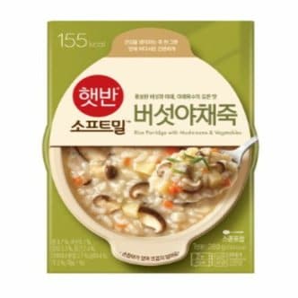  비비고 버섯 야채죽 280g 24개