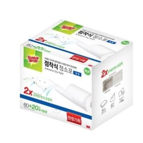 3M 청소티슈 대형 점착식 청소포 60매 +20매