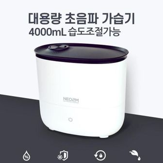 오너클랜 수분충전 대용량 초음파 가습기 4000ml 겨울건조 건조