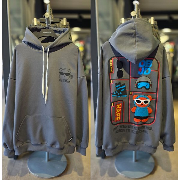 [시흥점] 부클 선글라스 하입베어 오버핏 후드티 (남여공용) /JGET30904CH