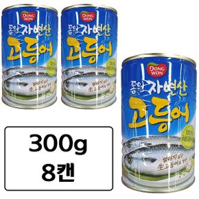 동원 자연산 고등어 통조림 300g x 8캔 김치찌개용 조림용 안주용 고등어캔