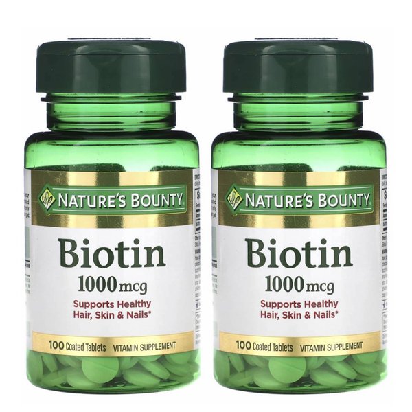 네이쳐스바운티 바이오틴 Biotin 1000MCG 100정 2개