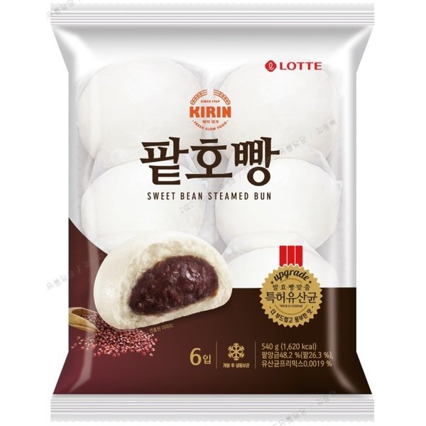 롯데 팥호빵 6입 540g