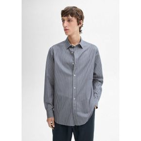 5087144 Massimo Dutti STRIPED - Shirt blue