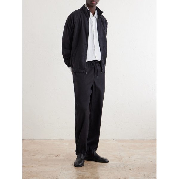 스트레이트 린넨 블렌드 캔버스 드로우스트링 팬츠 46376663163042165