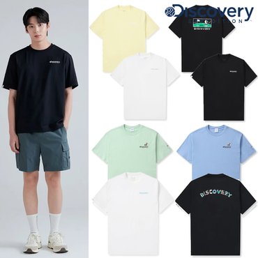 디스커버리 [정상가 69000원] 디스커버리 남/여 공용 여름 반팔 티셔츠 DXRS5Q043 4종 택1