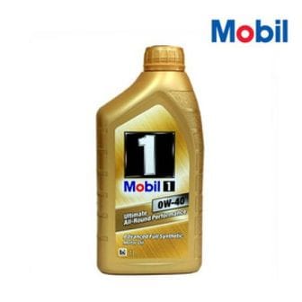  모빌원 (MOBIL1) 0w40 골드 100% 화학합성엔진오일 1L 모빌코리아 공식 정품