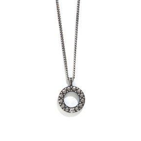 SEWN SWEN SILVER MINI REVERSIBLE GEMSTONE NECKLACE