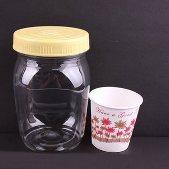 제이큐 꿀병 유리용기 유리보관용기 1.2kg X ( 5매입 )