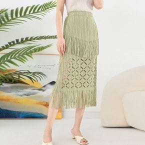 [PLEATS] 론킨 웨스턴 플리츠 스커트