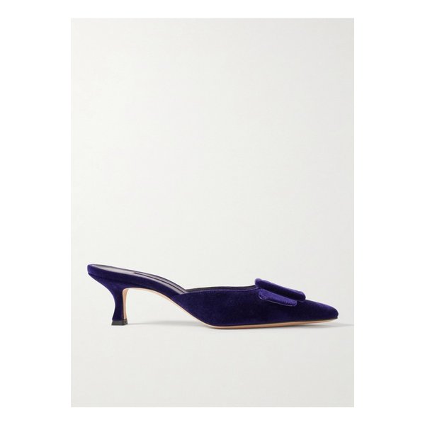 메이세일 버클 벨벳 뮬 50mm 퍼플 1647597340944913