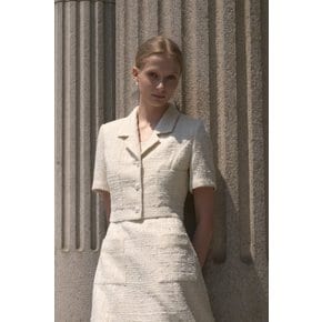 Monica Tweed Jacket_Ivory