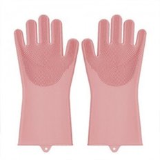  에바 실리콘세척장갑 핑크