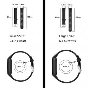 Straps Compatible with Fitbit Luxe 밴드 대응 소프트 실리콘 스포츠 방수 퀵 릴리스 팔찌