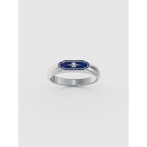 Star cubic signet ring