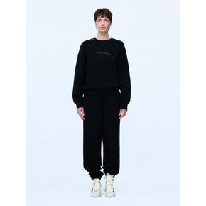 기본로고 스웻  팬츠 - 블랙