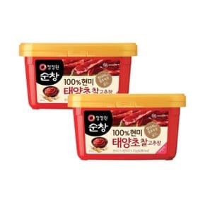 대상 청정원 순창 100% 현미 태양초 찰고추장 2kg 2개