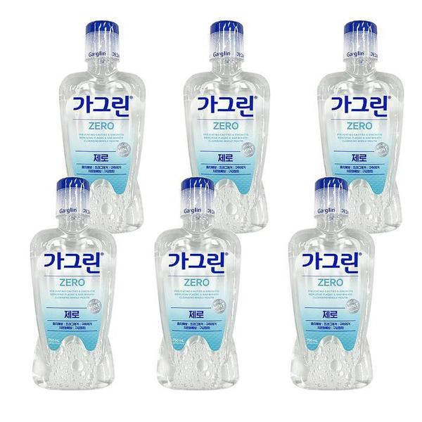 [아이깨끗해] 동아제약 가그린 뉴 제로 750ml x 6개(1)