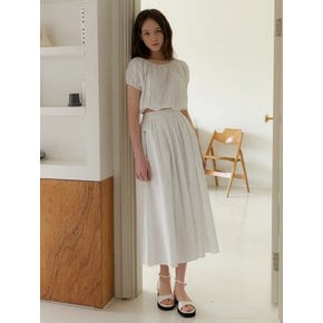 Roof shirring skirt (white)