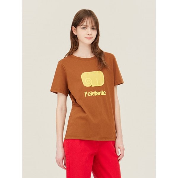엘리펀트 엠보 반팔 티셔츠_BATS99531BR