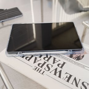 갤럭시 탭S7FE T730 736 투명 펜수납 태블릿 케이스