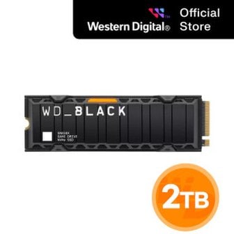 웨스턴디지털 SOI 공식총판 Western Digital WD BLACK SN850X 히트싱크 NVMe 2TB SSD