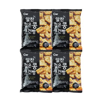  CW 청우 알찬검은콩 깨&보리건빵 450g x 4개 / 간식 스낵