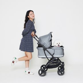 아로아3 일체형 강아지유모차 개모차 고양이유모차 (컵홀더, 레인커버, 숄더스트랩 포함)