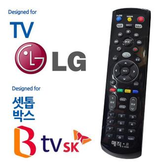 셀러허브 매직on450블랙 LGTV SK BTV 셋톱박스 통합 리모컨 (S11536311)