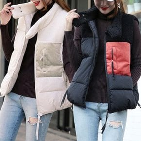 패딩조끼 퀼팅쪼끼 누빔 겨울 여성 남성 양털 후리스 롱 점퍼 잠퍼 방한 잠바 여자