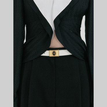 EENK ZEMEN Reversible Pendant Belt - White