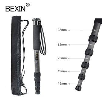  벡신 BEXIN 5단 카메라 셀카 스틱 셀카봉 바타입 전문가용 트레킹 폴대 최단 42cm 최장155cm