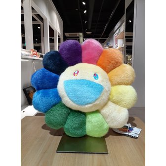  [여주점] [레어팩토리] 무라카미 다카시 - Flower Cushion Rainbow & White 30cm 쿠션