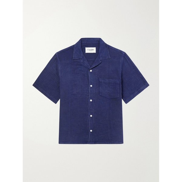 코리더 캠프 칼라 코튼 셔츠 46376663163008687