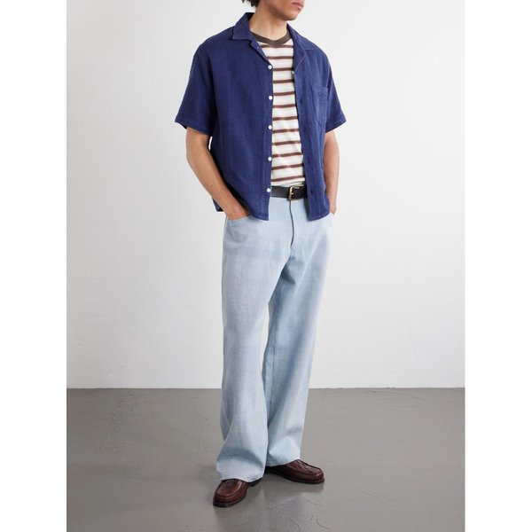 코리더 캠프 칼라 코튼 셔츠 46376663163008687