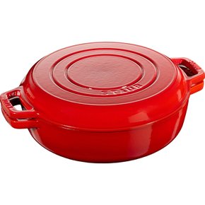 staub & 26cm] Sukiyaki&Grill 40508-281 스토우브 [스키야키 그릴 체리 양손 주물 할로우 냄비