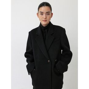 Cashmere Double Breasted Jacket_Black