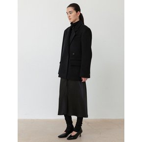 Cashmere Double Breasted Jacket_Black