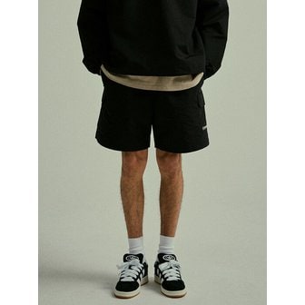 컬럼비아 유니버시티 CU SIGNATURE CARGO NYLON SHORTS PANTS 블랙