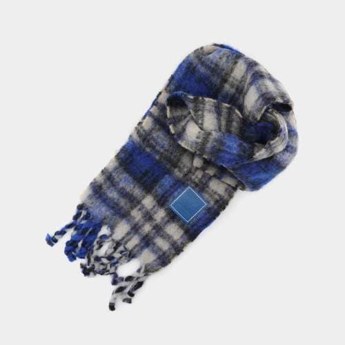 아더에러 레빈트 플레이드 체크 공용 머플러 BN01FWAC0402BL