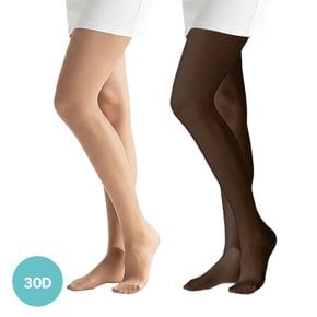 30D 파워핏 텐션 압박스타킹 - 고탄력 팬티스타킹