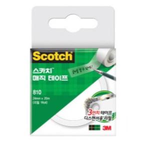 3M 스카치 매직테이프 리필 810R(24mmx20m) 3인치 후크 ////