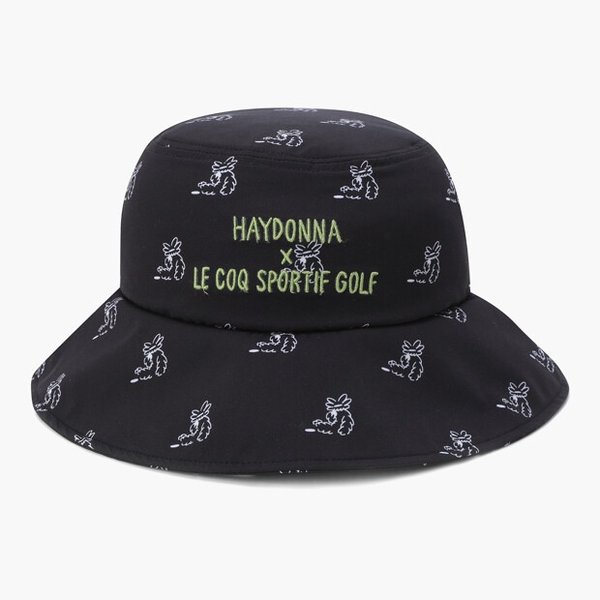 [여주점] 콜라보_하이다나] 여성 프린팅 햇 GQ222LCP63 BLCK
