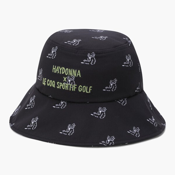 [여주점] 콜라보_하이다나] 여성 프린팅 햇 GQ222LCP63 BLCK