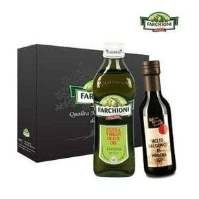 파르키오니 올리브유500ml 1병+발사믹 식초 250ml 1병 선물세트 [무료배송]