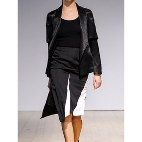 BLACK & WHITE CRASHED SKIRTS