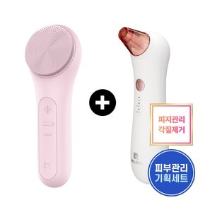 [홀리데이/거치대증정]멜리언스 실리콘 진동클렌저+뷰티라이트 피지제거기 기획세트