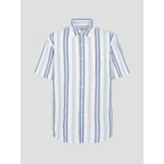24SS 볼드 스트라이프 반소매 셔츠 - 블루(BC4465C26P)